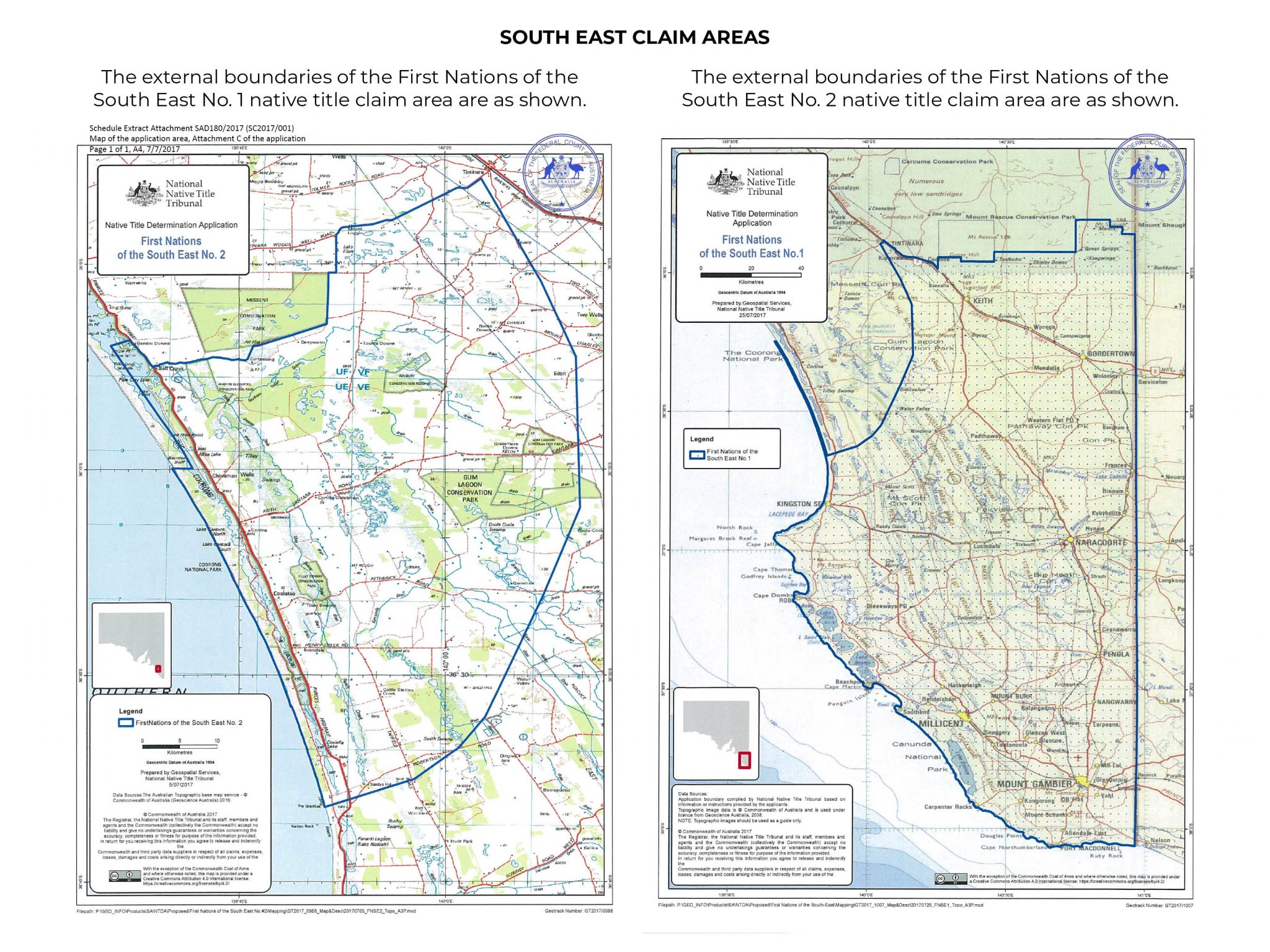 NATIVE TITLE CLAIM GROUP MEETING for First Nations of the South East No ...